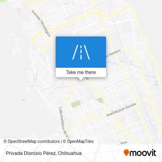 Mapa de Privada Dionisio Pérez