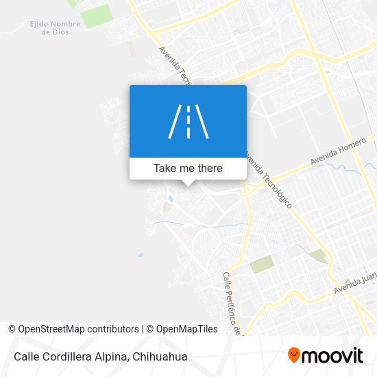 Calle Cordillera Alpina map
