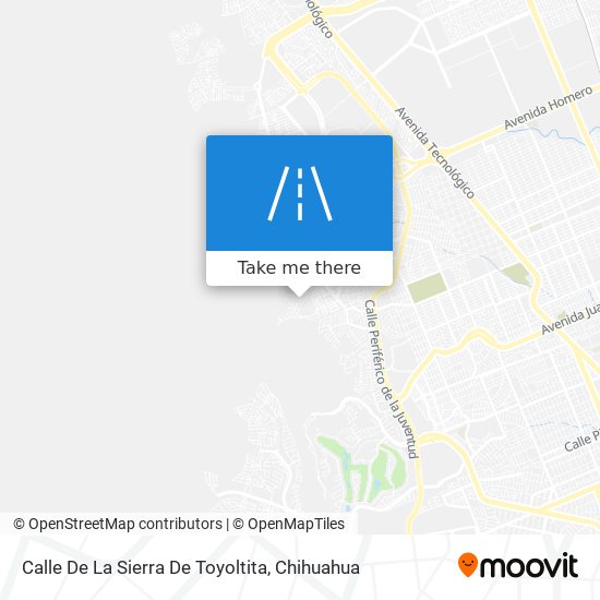 Calle De La Sierra De Toyoltita map