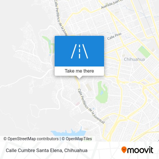 Calle Cumbre Santa Elena map