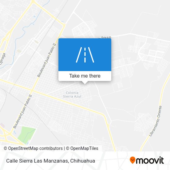 Calle Sierra Las Manzanas map