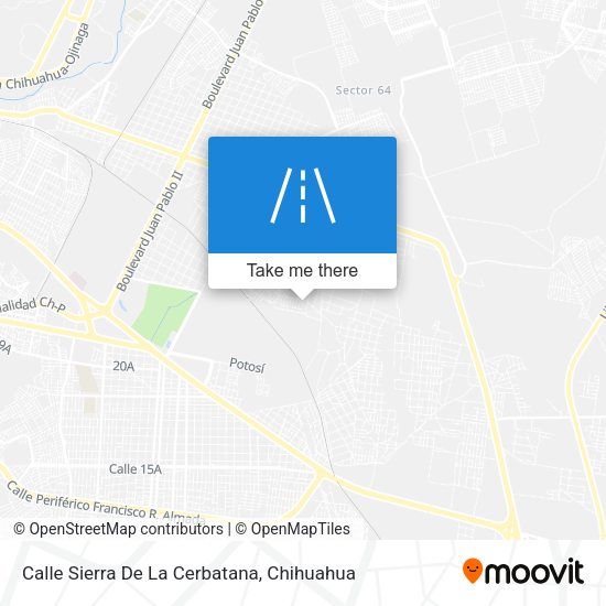 Mapa de Calle Sierra De La Cerbatana