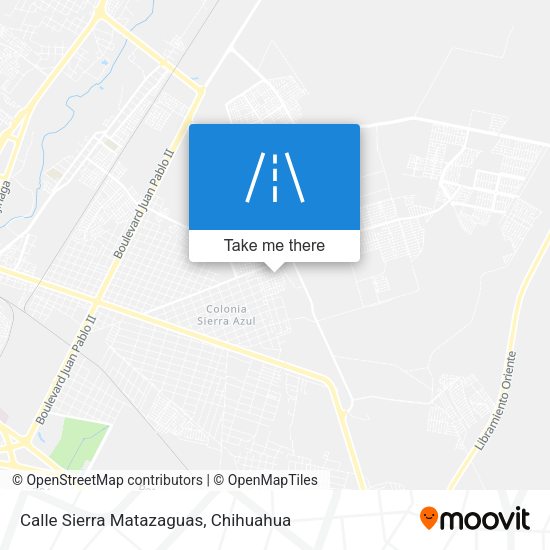 Calle Sierra Matazaguas map