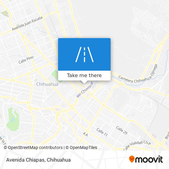 Avenida Chiapas map