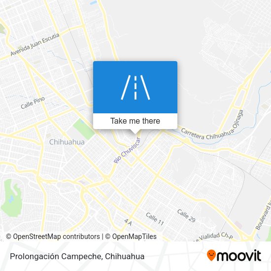 Mapa de Prolongación Campeche