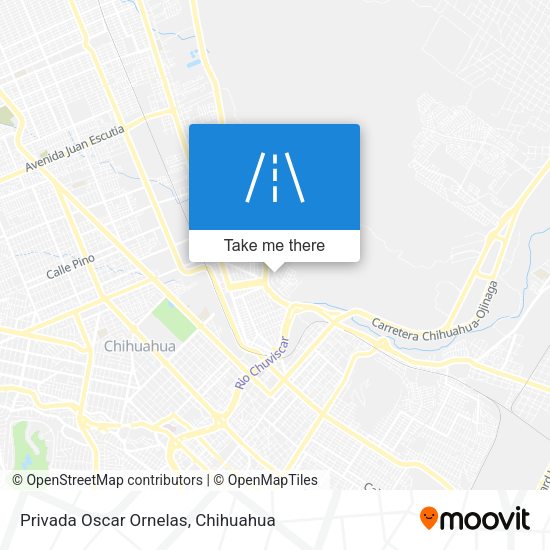 Privada Oscar Ornelas map