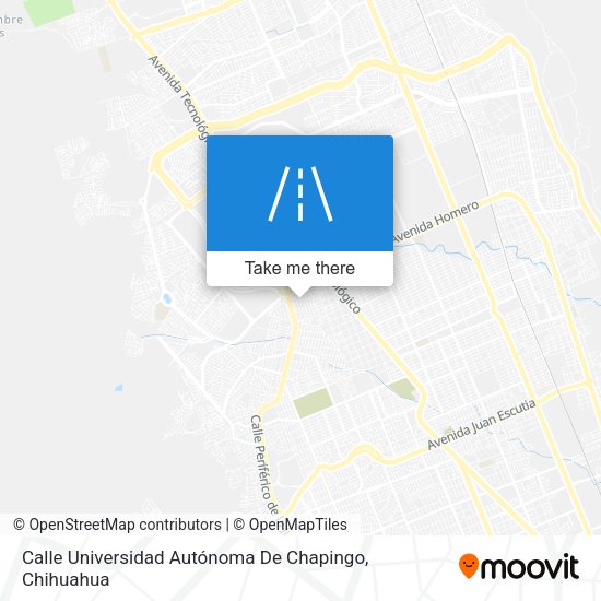 Mapa de Calle Universidad Autónoma De Chapingo