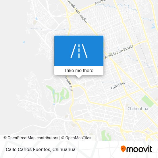 Calle Carlos Fuentes map