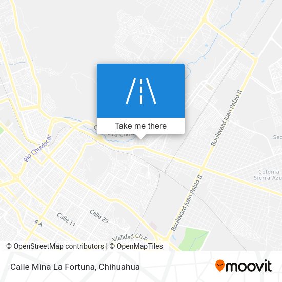 Calle Mina La Fortuna map