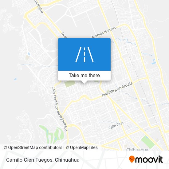 Camilo Cien Fuegos map