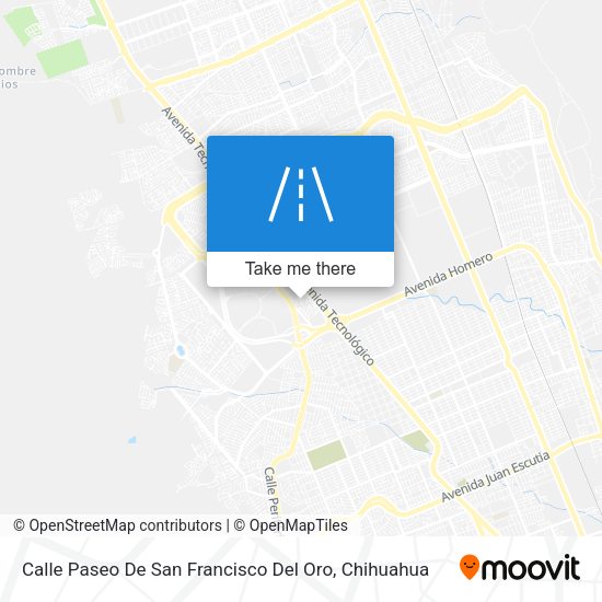 Calle Paseo De San Francisco Del Oro map