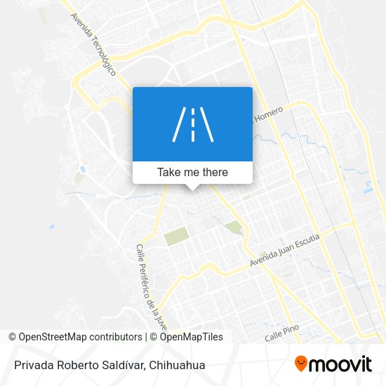 Mapa de Privada Roberto Saldívar