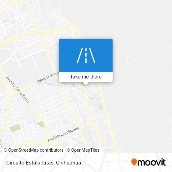 Circuito Estalactitas map