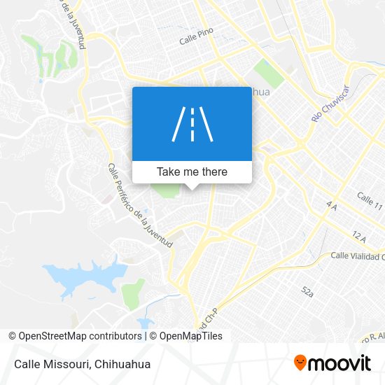 Mapa de Calle Missouri