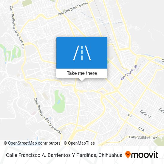 Mapa de Calle Francisco A. Barrientos Y Pardiñas