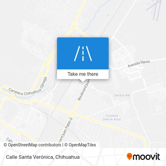 Calle Santa Verónica map