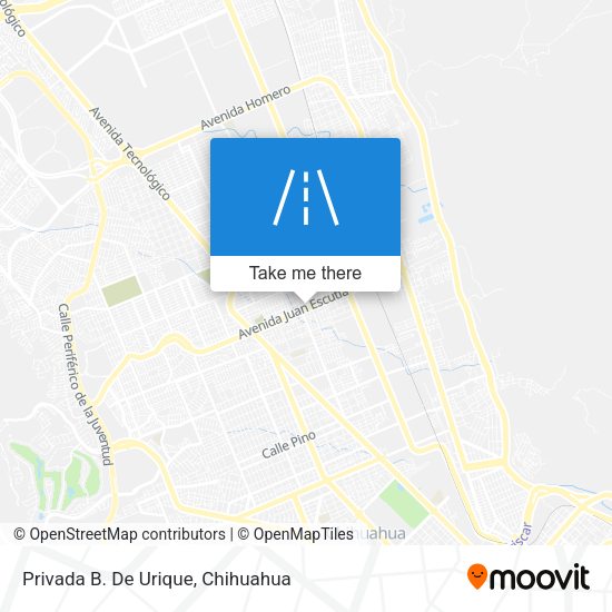 Privada B. De Urique map