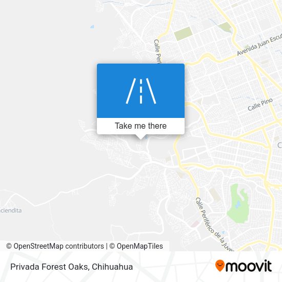 Privada Forest Oaks map