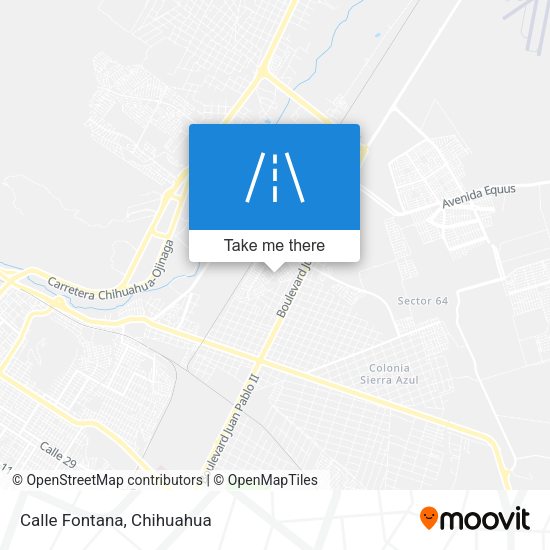 Mapa de Calle Fontana