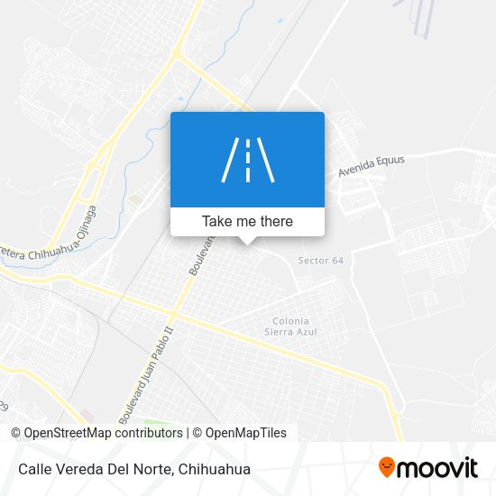 Calle Vereda Del Norte map