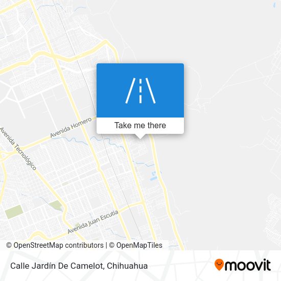 Calle Jardín De Camelot map