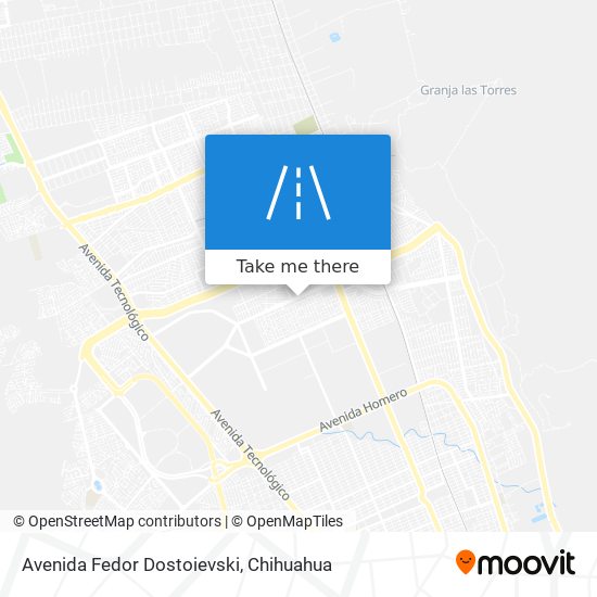 Avenida Fedor Dostoievski map