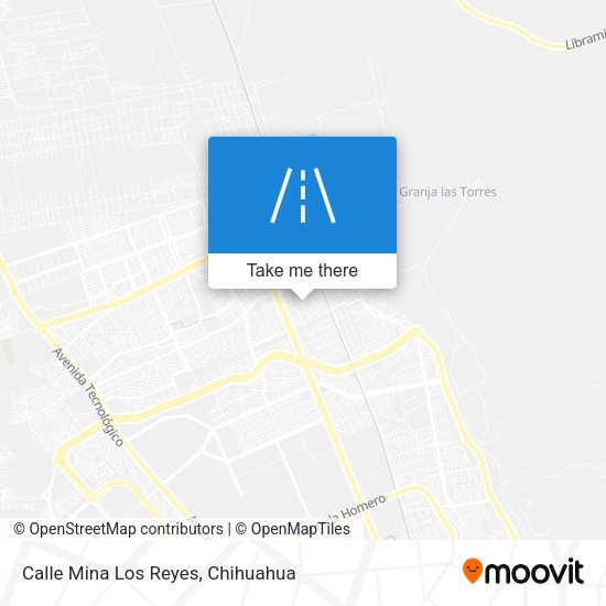 Mapa de Calle Mina Los Reyes