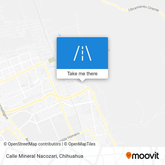 Calle Mineral Nacozari map