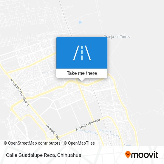 Mapa de Calle Guadalupe Reza