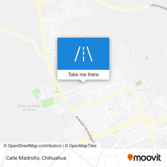 Calle Madroño map