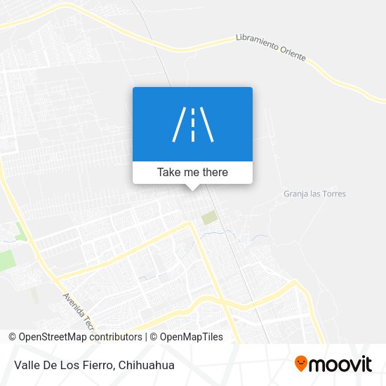 Valle De Los Fierro map