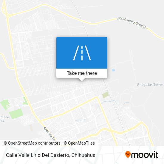 Calle Valle Lirio Del Desierto map