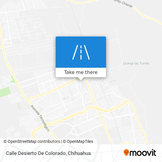 Calle Desierto De Colorado map