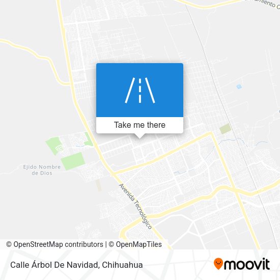 Mapa de Calle Árbol De Navidad