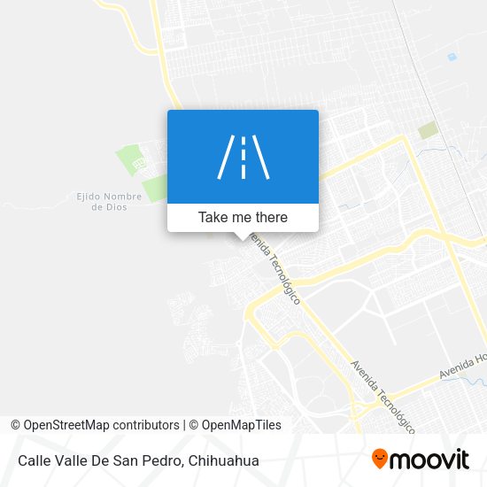 Mapa de Calle Valle De San Pedro