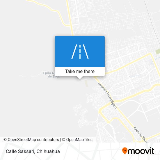 Mapa de Calle Sassari