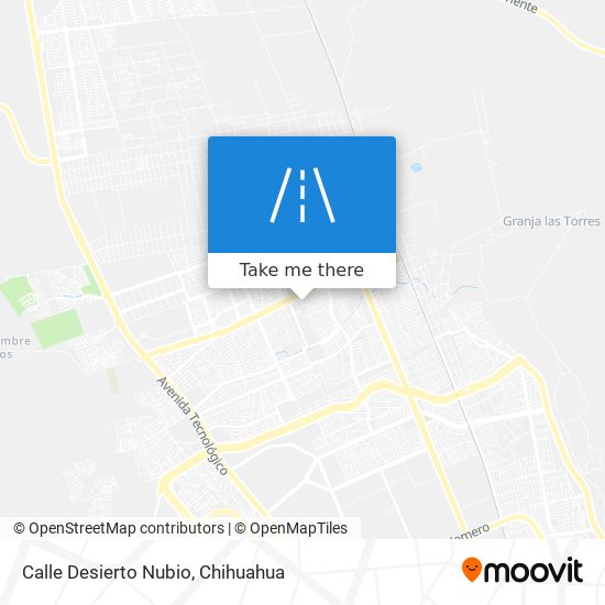 Calle Desierto Nubio map