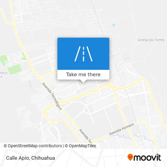 Calle Apio map