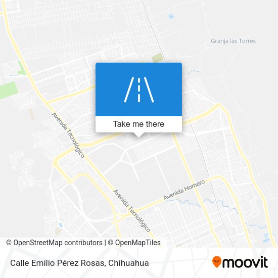 Calle Emilio Pérez Rosas map