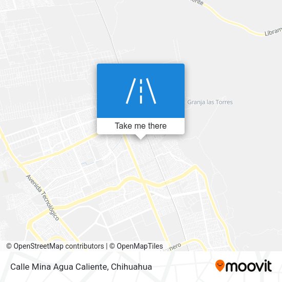 Calle Mina Agua Caliente map