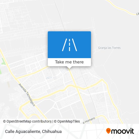 Calle Aguacaliente map