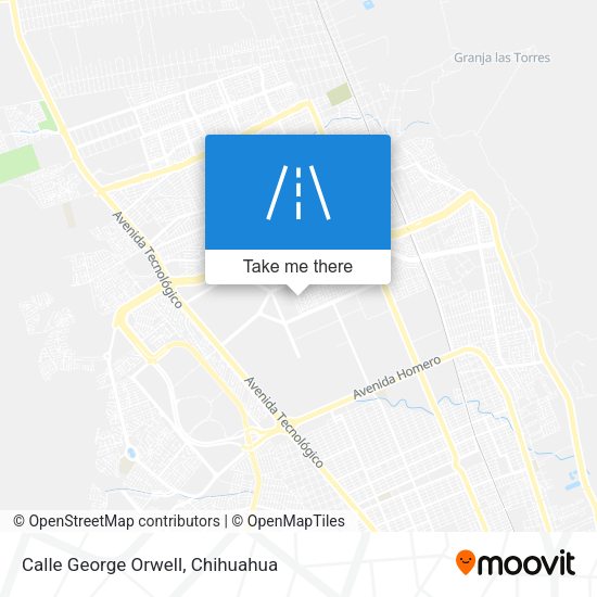 Calle George Orwell map