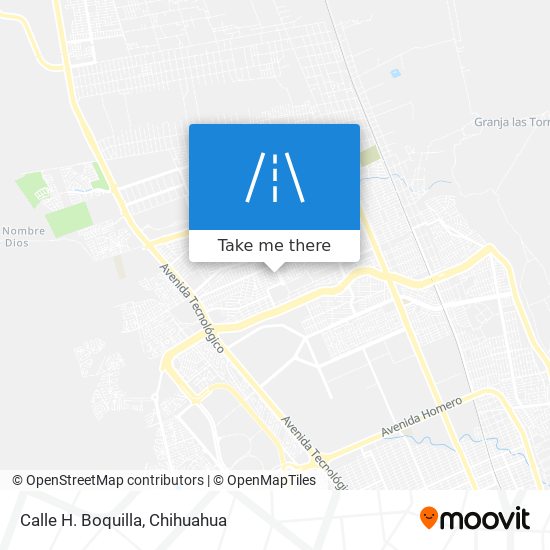 Calle H. Boquilla map