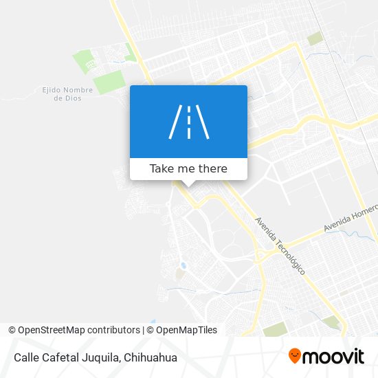 Calle Cafetal Juquila map