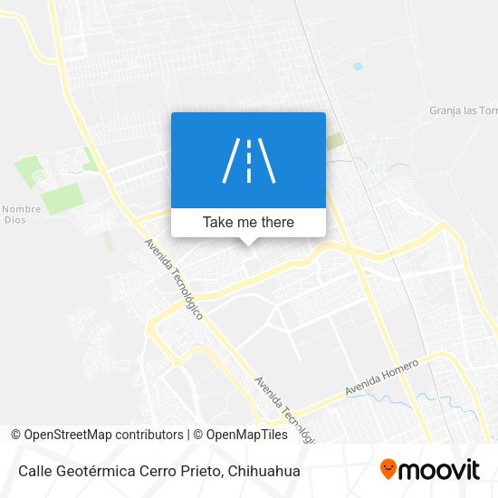 Calle Geotérmica Cerro Prieto map