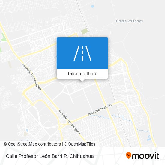 Mapa de Calle Profesor León Barri P.