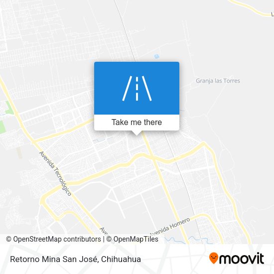 Retorno Mina San José map