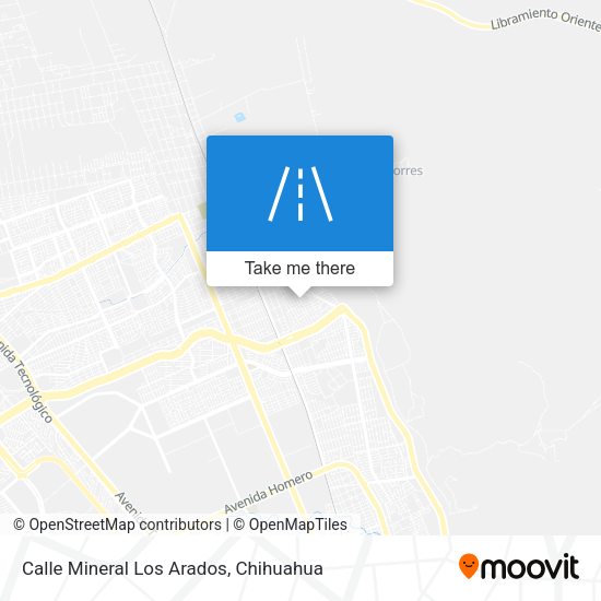 Calle Mineral Los Arados map