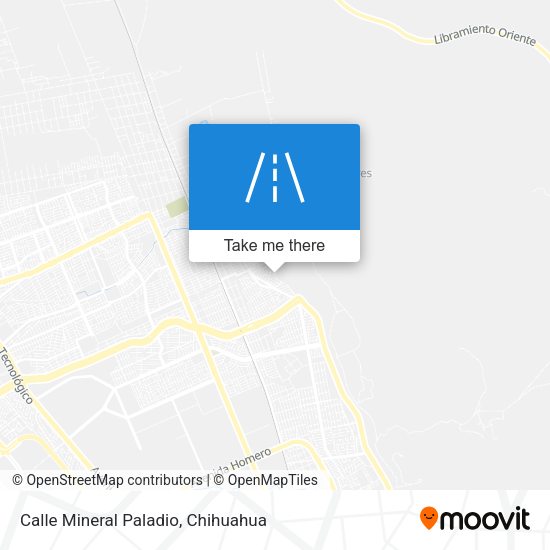 Mapa de Calle Mineral Paladio