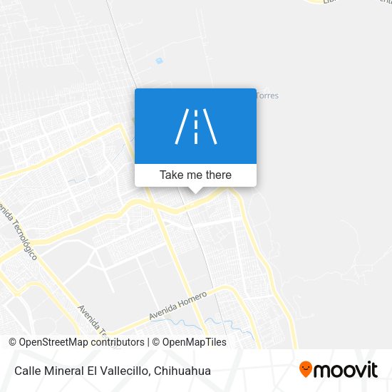 Mapa de Calle Mineral El Vallecillo
